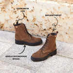 Bottines en daim à lacets - Castell Menorca