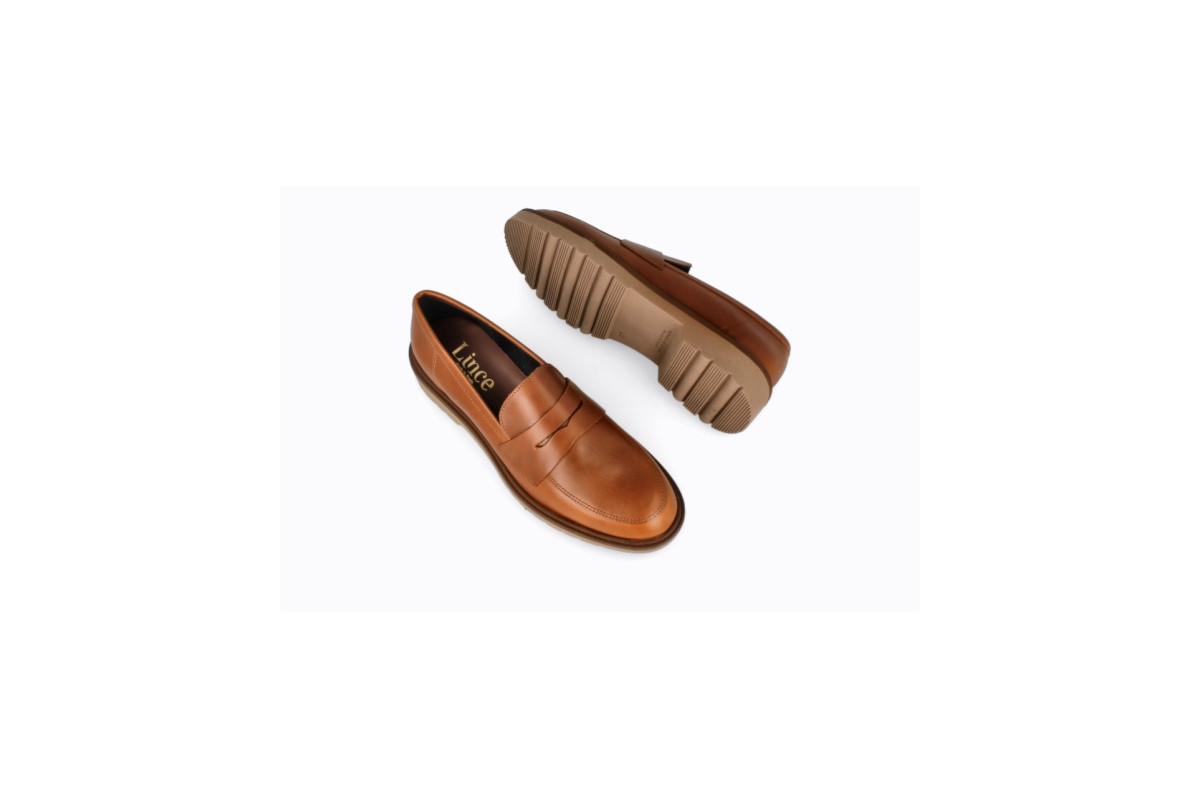 Mocassins en cuir - Marron - Lince