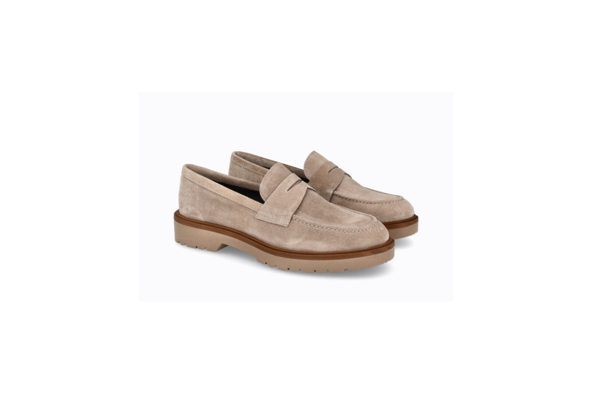 Mocassins en daim - Beige - Lince