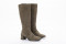 Bottes en daim talon carré - Kaki - Lince