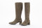 Bottes en daim talon carré - Kaki - Lince