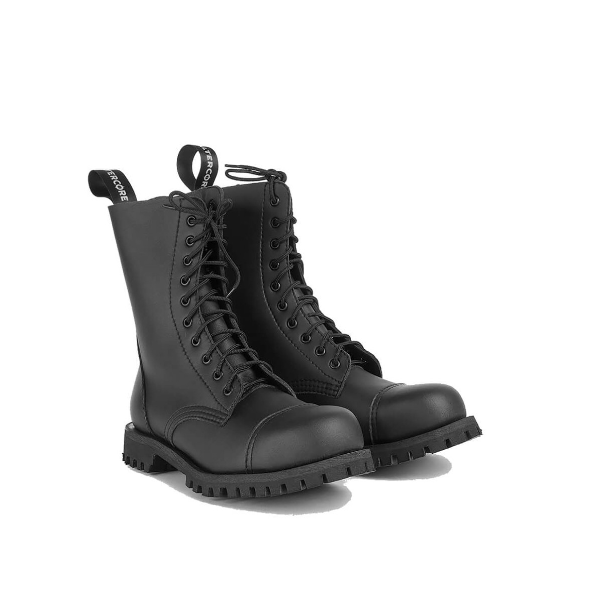 Bottines vegan à semelle crantée - Noir - Altercore