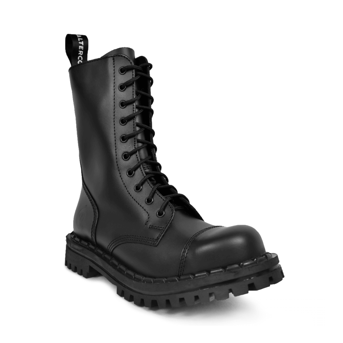 Bottines vegan à semelle crantée - Noir - Altercore