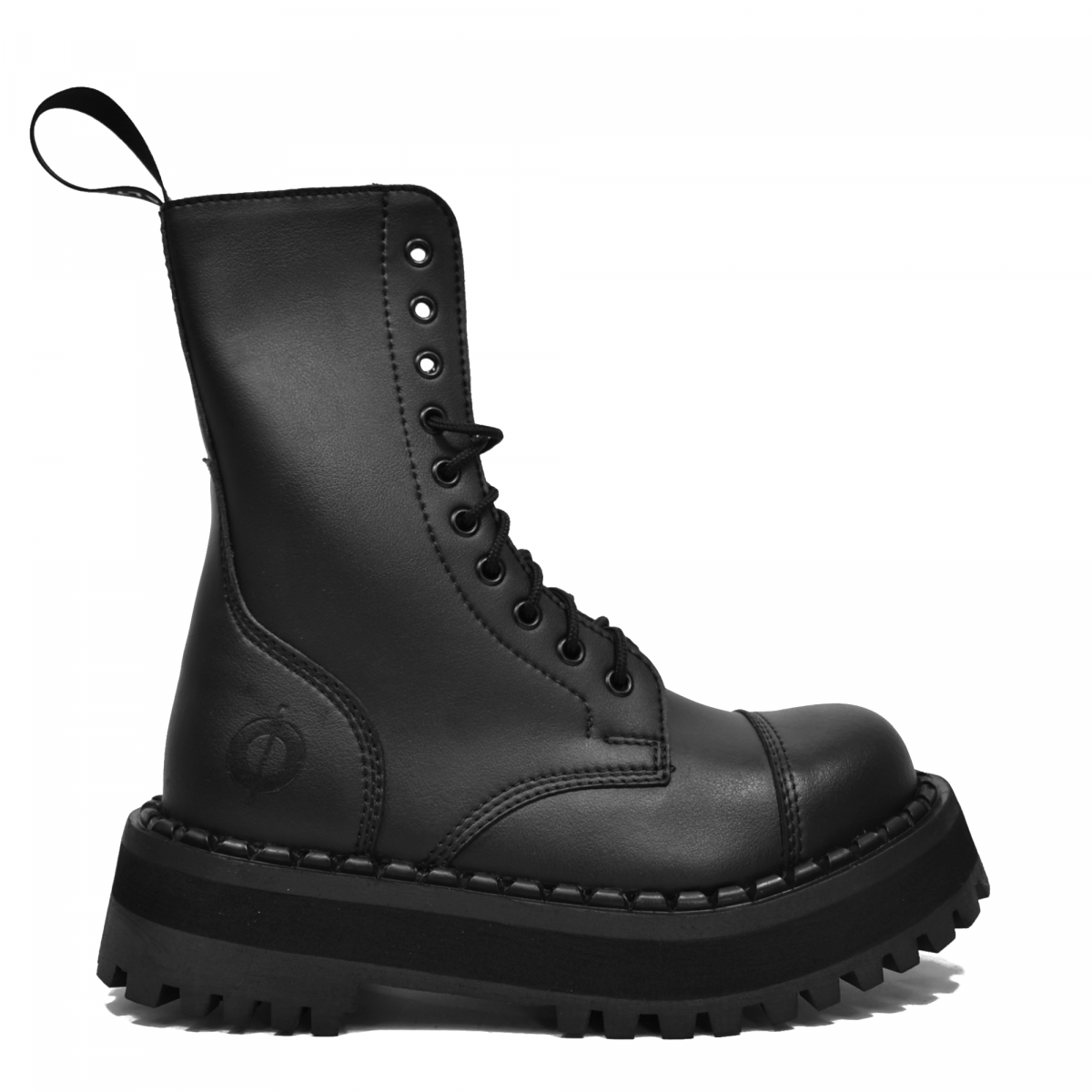 Bottines vegan à plateforme - Noir - Altercore