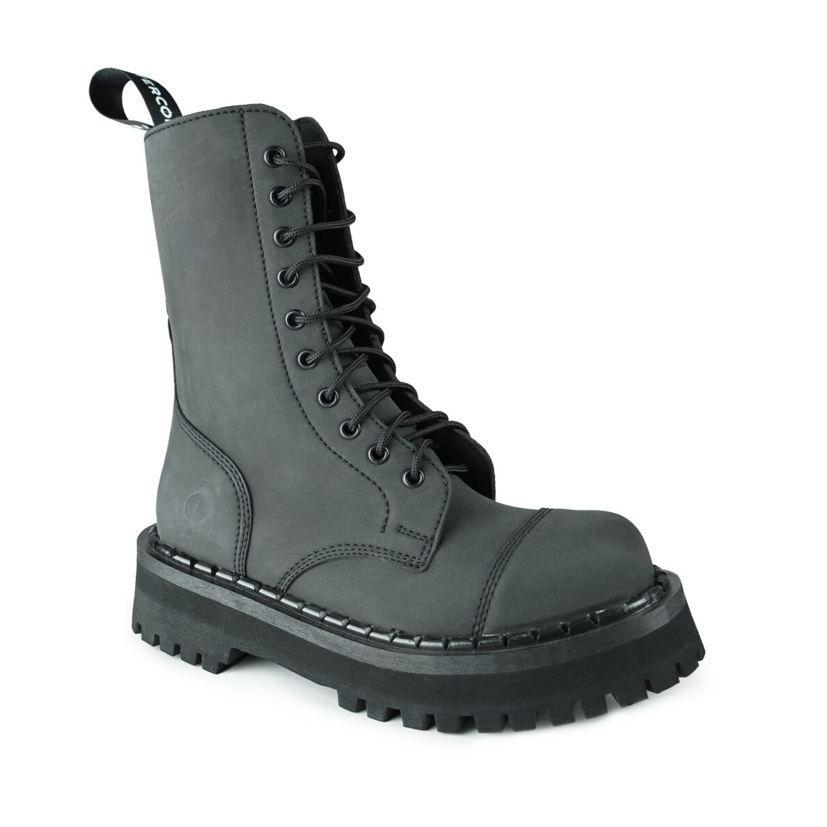 Bottines vegan nubuck à plateforme - Noir - Altercore