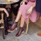 Bottines à talon à boucle dorée - Marila