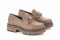 Mocassins plateforme en cuir - Marron - Lince