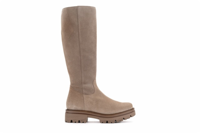 Bottes en daim à plateforme - Beige - Lince