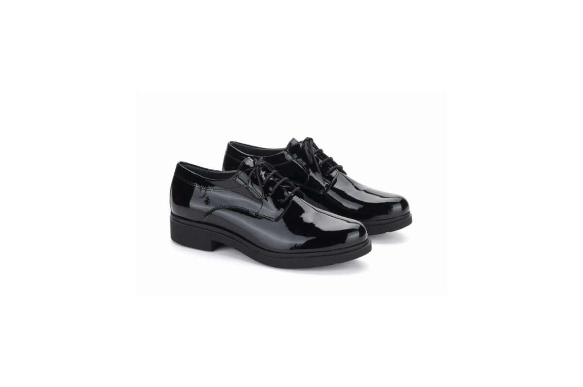 Derbies en cuir verni - Noir - Lince