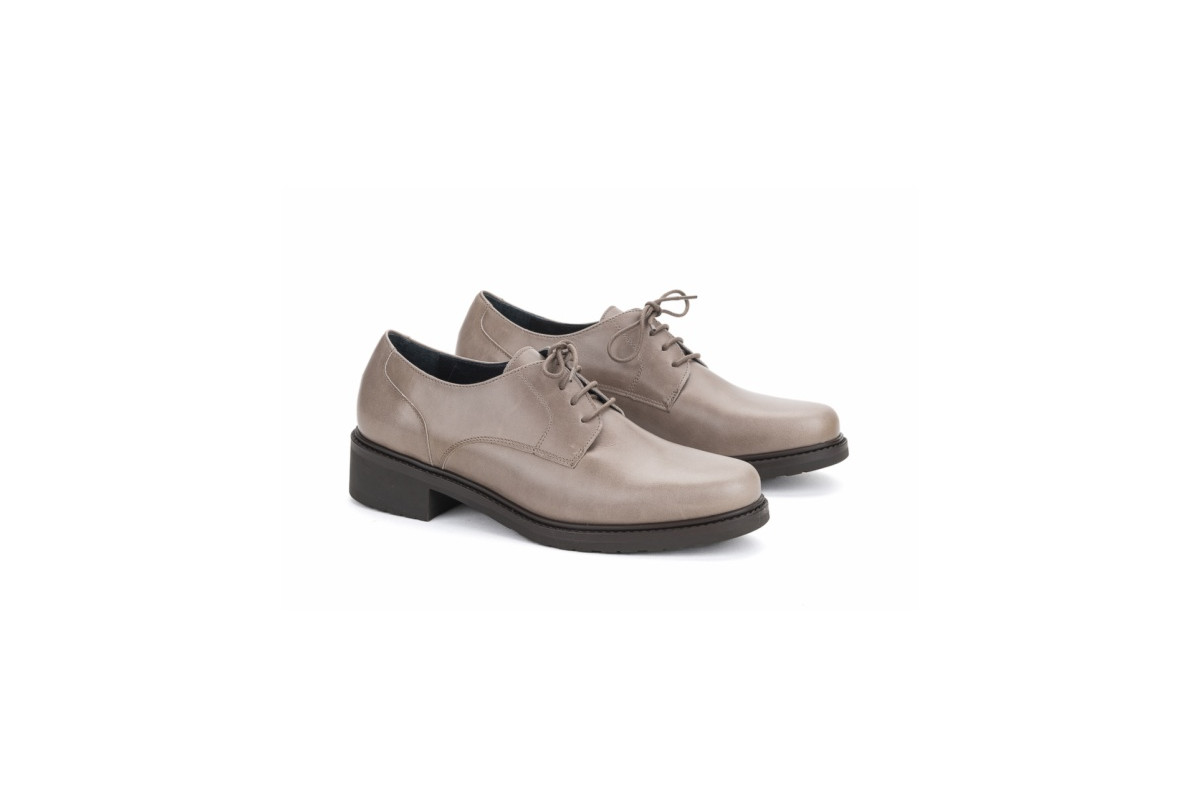 Derbies en cuir - Beige - Lince