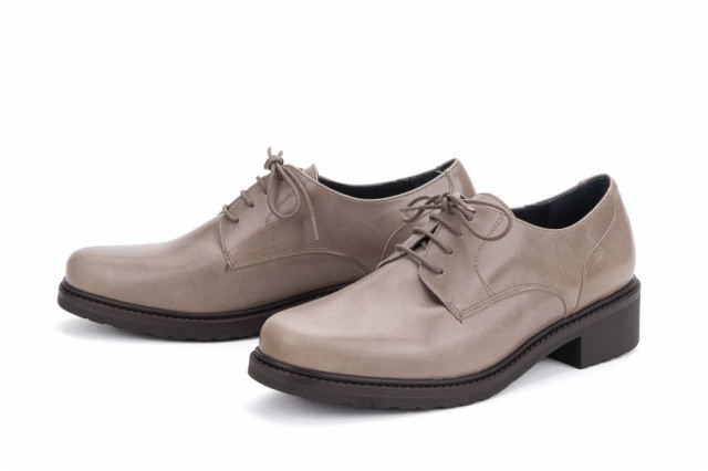 Derbies en cuir - Beige - Lince