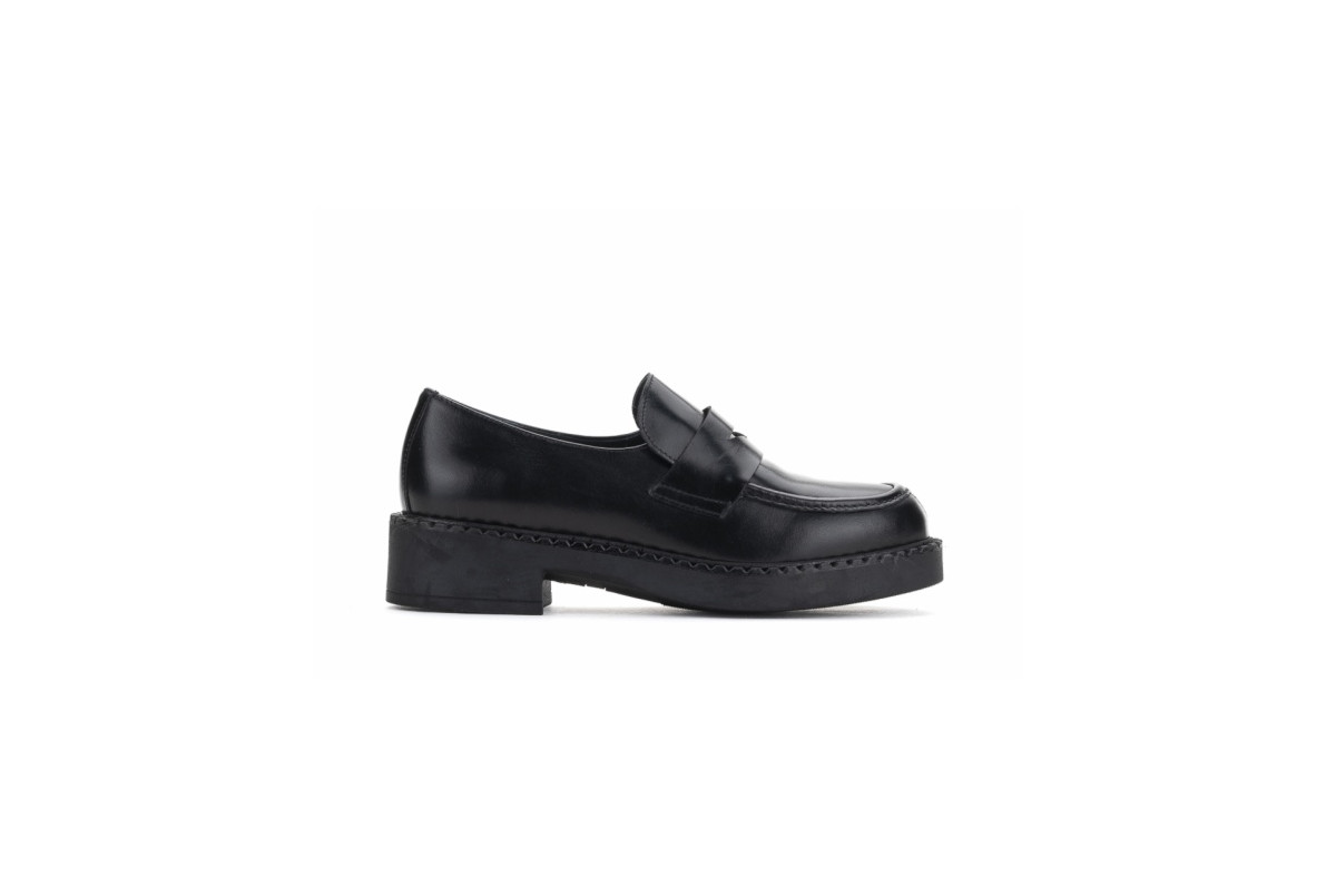 Mocassins en cuir - Noir - Lince