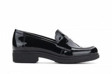 Mocassins en cuir verni - Noir - Lince