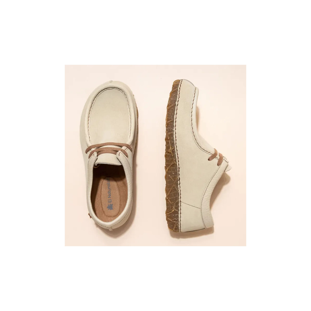 Chaussures confortables montantes en daim - Beige - El naturalista