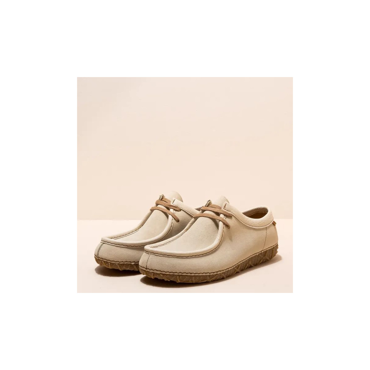 Chaussures confortables montantes en daim - Beige - El naturalista