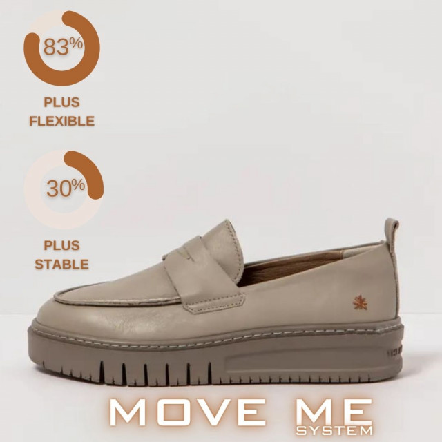 Mocassins plateforme en cuir - Beige - art