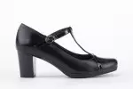 Chaussures à talon salomés en cuir - Noir - Lince