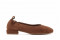 Ballerines petit talon en daim - Marron - Lince