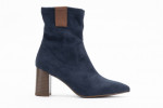 Bottines à talon effet bois en daim - Lince