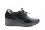 Baskets confortables en cuir à plateforme - Lince