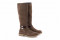 Bottes en daim à plateforme - Marron - Lince