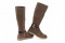 Bottes en daim à plateforme - Marron - Lince