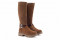 Bottes en daim à plateforme - Marron - Lince