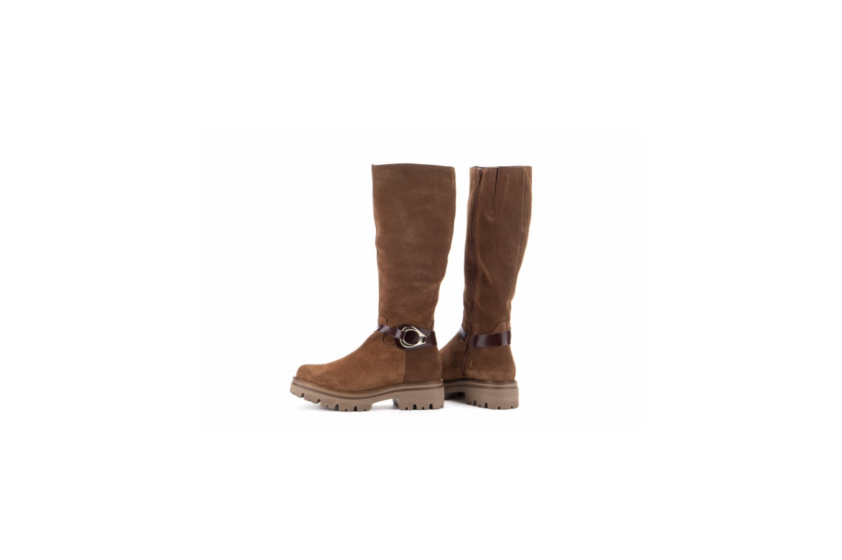 Bottes en daim à plateforme - Marron - Lince