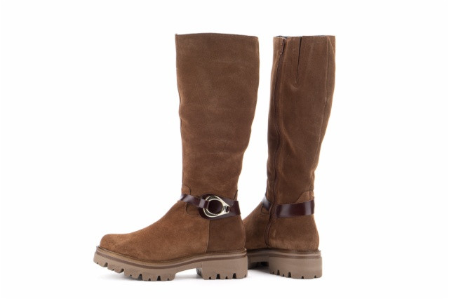 Bottes en daim à plateforme - Marron - Lince