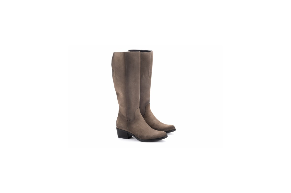 Bottes santiags en daim - Beige - Lince