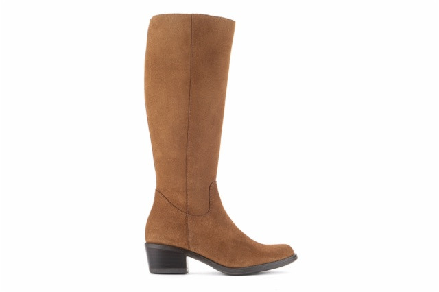 Bottes santiags en daim - Camel - Lince