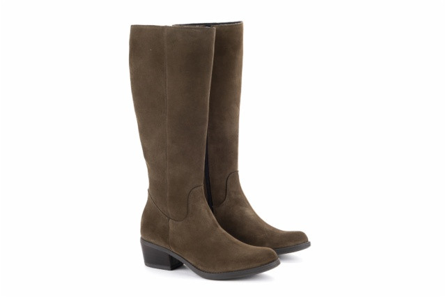 Bottes santiags en daim - Kaki - Lince