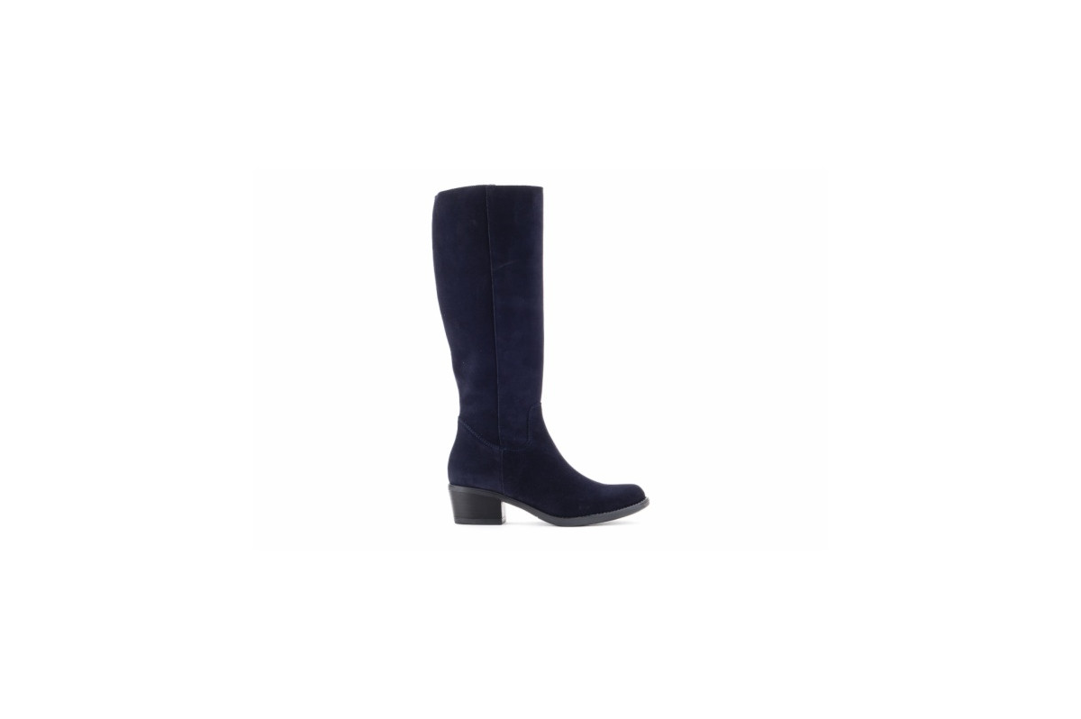 Bottes santiags en daim - Bleu Foncé - Lince