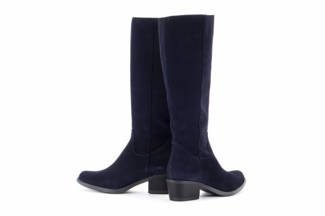 Bottes santiags en daim - Bleu Foncé - Lince