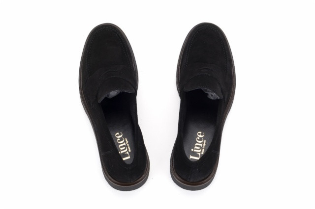 Mocassins en daim - Noir - Lince