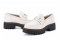 Mocassins plateforme en cuir - Blanc - Lince