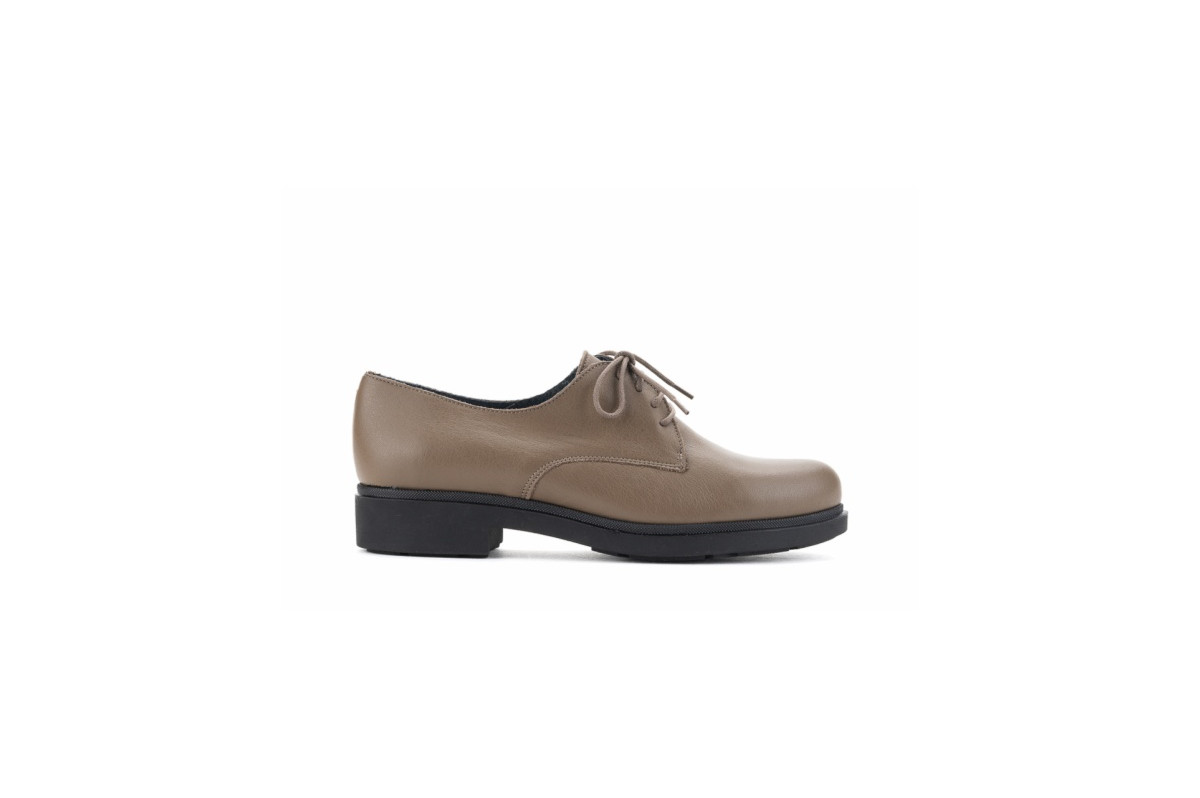 Derbies femme en cuir - Marron - Lince