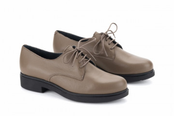 Derbies femme en cuir - Marron - Lince