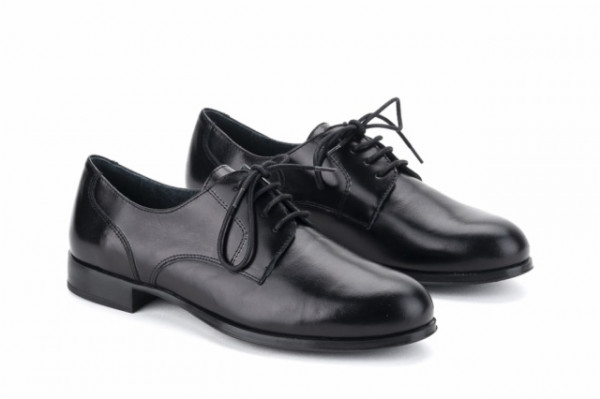 Derbies femme en cuir - Noir - Lince