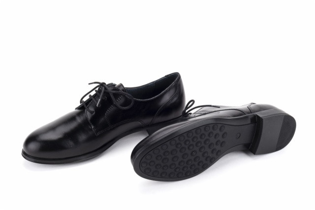 Derbies femme en cuir - Noir - Lince