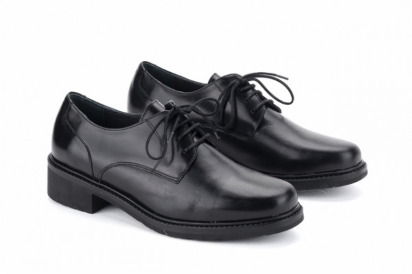 Derbies femme en cuir - Noir - Lince