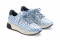 Baskets confortables en cuir effet croco - Bleu - Lince