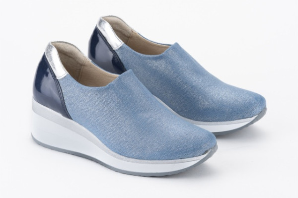 Baskets confortables en lycra élastique - Bleu Ciel - Lince