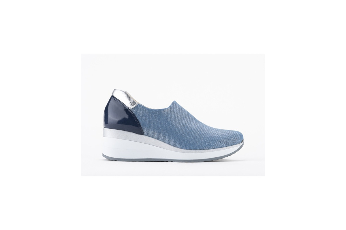 Baskets confortables en lycra élastique - Bleu Ciel - Lince