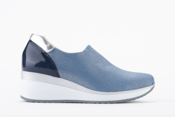 Baskets confortables en lycra élastique - Bleu Ciel - Lince