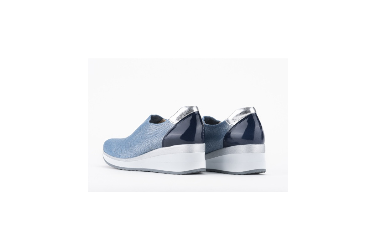 Baskets confortables en lycra élastique - Bleu Ciel - Lince