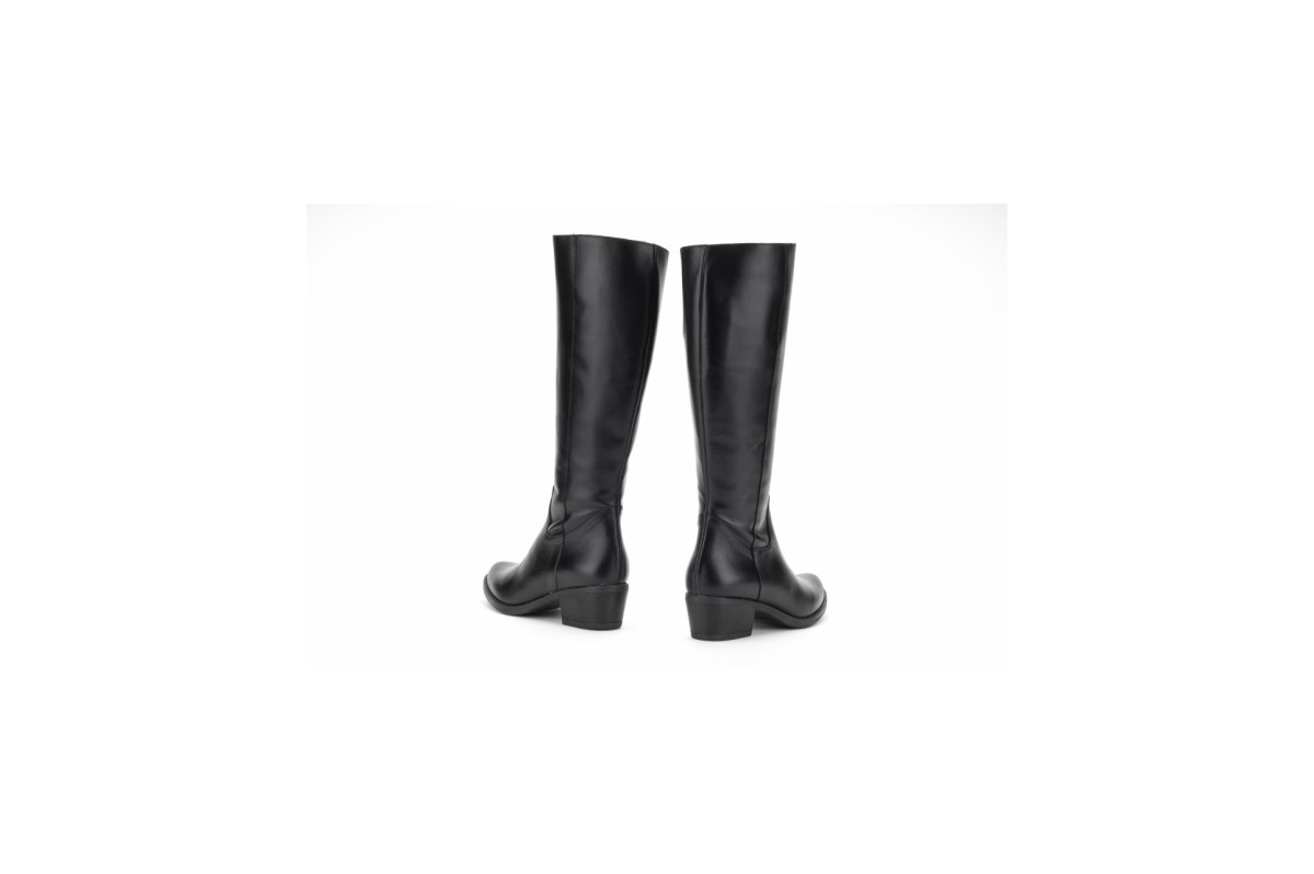 Bottes santiags en cuir - Noir - Lince