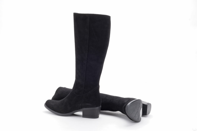 Bottes santiags en daim - Noir - Lince