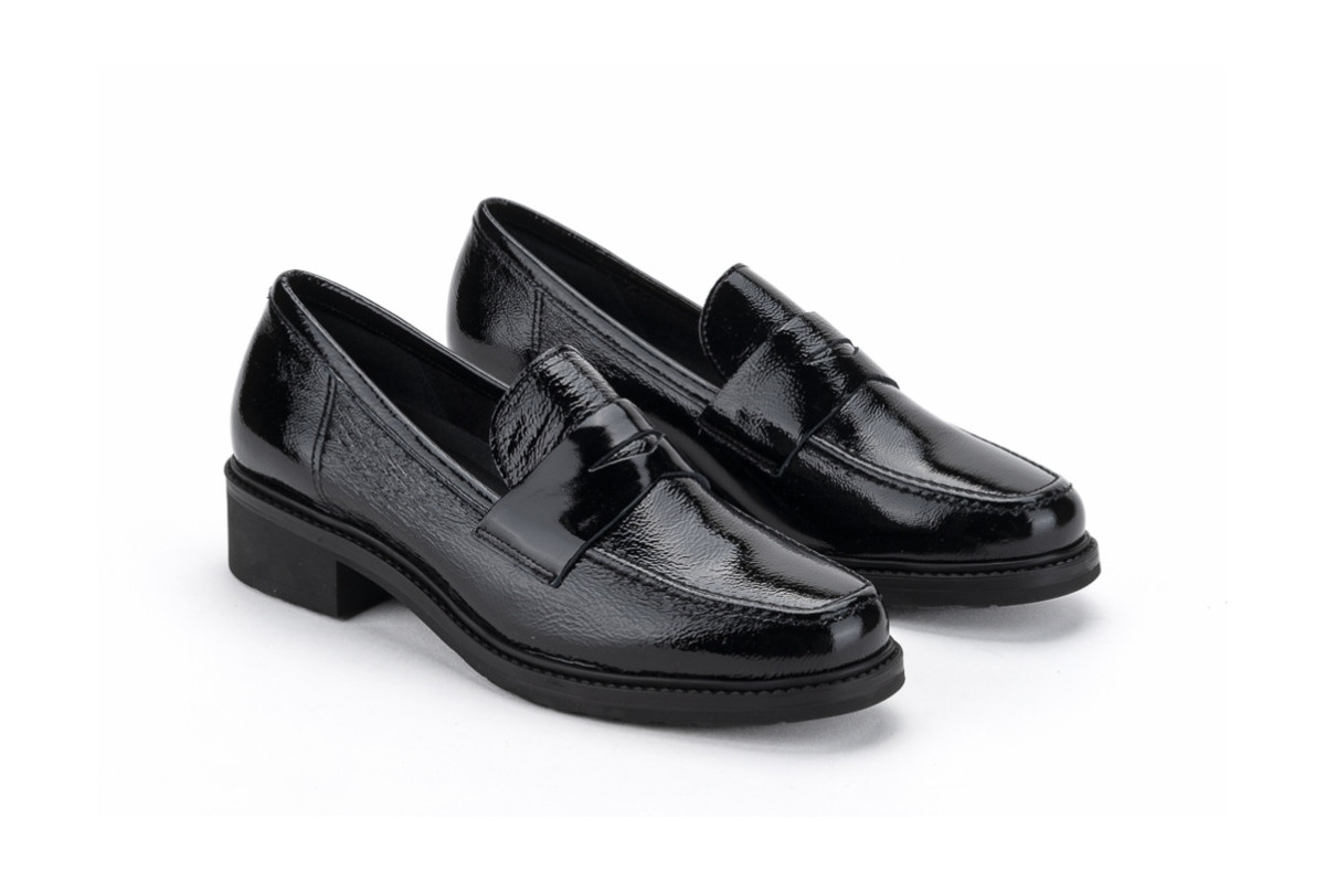 Mocassins en cuir - Noir - Lince