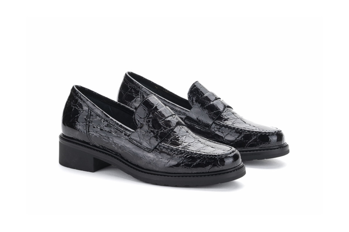 Mocassins en cuir - Noir - Lince